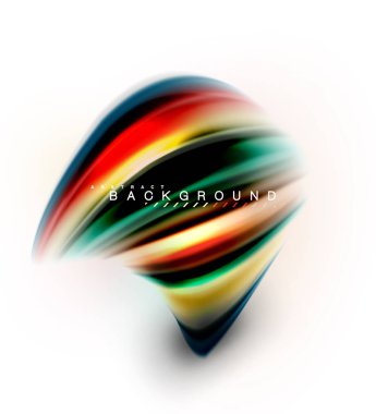 Sıvı sıvı karıştırma renkler konsepti üzerine açık gri renkli, dalga ve girdap eğrisi akışı satır, trendy soyut düzeni şablonu iş sunumu, app duvar kağıdı başlık sayfası, poster veya duvar kağıdı için