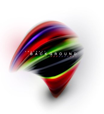 Sıvı sıvı karıştırma renkler konsepti üzerine açık gri renkli, dalga ve girdap eğrisi akışı satır, trendy soyut düzeni şablonu iş sunumu, app duvar kağıdı başlık sayfası, poster veya duvar kağıdı için