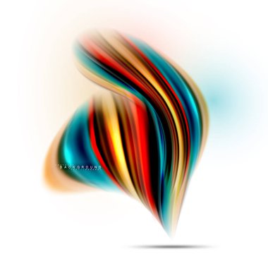 Sıvı sıvı karıştırma renkler konsepti üzerine açık gri renkli, dalga ve girdap eğrisi akışı satır, trendy soyut düzeni şablonu iş sunumu, app duvar kağıdı başlık sayfası, poster veya duvar kağıdı için