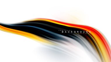 Sıvı sıvı karıştırma renkler konsepti üzerine açık gri renkli, dalga ve girdap eğrisi akışı satır, trendy soyut düzeni şablonu iş sunumu, app duvar kağıdı başlık sayfası, poster veya duvar kağıdı için