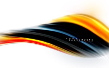 Sıvı sıvı karıştırma renkler konsepti üzerine açık gri renkli, dalga ve girdap eğrisi akışı satır, trendy soyut düzeni şablonu iş sunumu, app duvar kağıdı başlık sayfası, poster veya duvar kağıdı için