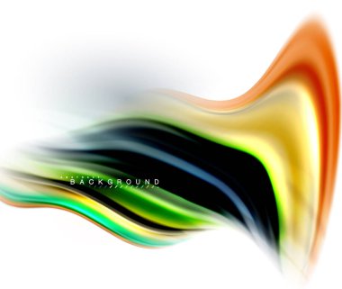 Sıvı sıvı karıştırma renkler konsepti üzerine açık gri renkli, dalga ve girdap eğrisi akışı satır, trendy soyut düzeni şablonu iş sunumu, app duvar kağıdı başlık sayfası, poster veya duvar kağıdı için