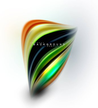 Sıvı sıvı karıştırma renkler konsepti üzerine açık gri renkli, dalga ve girdap eğrisi akışı satır, trendy soyut düzeni şablonu iş sunumu, app duvar kağıdı başlık sayfası, poster veya duvar kağıdı için