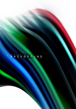 Sıvı sıvı karıştırma renkler konsepti üzerine açık gri renkli, dalga ve girdap eğrisi akışı satır, trendy soyut düzeni şablonu iş sunumu, app duvar kağıdı başlık sayfası, poster veya duvar kağıdı için