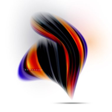 Sıvı sıvı karıştırma renkler konsepti üzerine açık gri renkli, dalga ve girdap eğrisi akışı satır, trendy soyut düzeni şablonu iş sunumu, app duvar kağıdı başlık sayfası, poster veya duvar kağıdı için