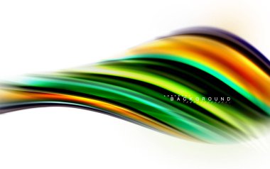 Sıvı sıvı karıştırma renkler konsepti üzerine açık gri renkli, dalga ve girdap eğrisi akışı satır, trendy soyut düzeni şablonu iş sunumu, app duvar kağıdı başlık sayfası, poster veya duvar kağıdı için