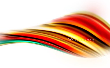 Sıvı sıvı karıştırma renkler konsepti üzerine açık gri renkli, dalga ve girdap eğrisi akışı satır, trendy soyut düzeni şablonu iş sunumu, app duvar kağıdı başlık sayfası, poster veya duvar kağıdı için