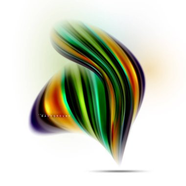 Sıvı sıvı karıştırma renkler konsepti üzerine açık gri renkli, dalga ve girdap eğrisi akışı satır, trendy soyut düzeni şablonu iş sunumu, app duvar kağıdı başlık sayfası, poster veya duvar kağıdı için