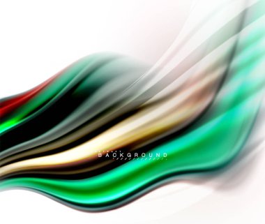 Sıvı sıvı karıştırma renkler konsepti üzerine açık gri renkli, dalga ve girdap eğrisi akışı satır, trendy soyut düzeni şablonu iş sunumu, app duvar kağıdı başlık sayfası, poster veya duvar kağıdı için