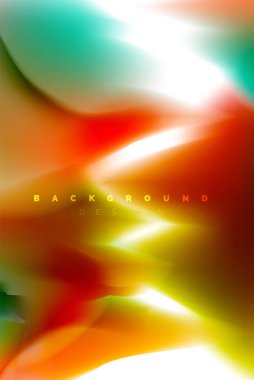 Holografik boya patlama tasarım, akışkan akışı, renkli fırtına renkler. Sıvı karıştırma renkler hareket kavramı, Modern arka plan düzeni şablonu iş sunumu, app duvar kağıdı afiş için