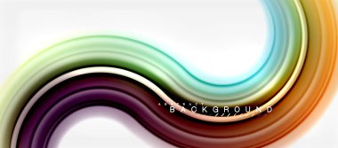 Gökkuşağı sıvı renkli arka plan - girdap ve daireler, bükülmüş sıvı renkler, renkli mermer veya plastik dalgalı doku zemin, çok renkli şablonu için iş veya teknoloji