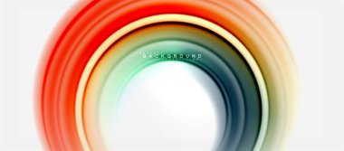 Gökkuşağı sıvı renkli arka plan - girdap ve daireler, bükülmüş sıvı renkler, renkli mermer veya plastik dalgalı doku zemin, çok renkli şablonu için iş veya teknoloji