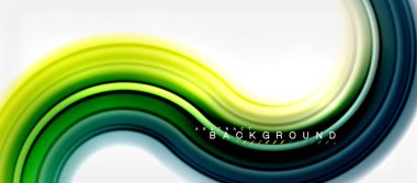 Gökkuşağı sıvı renkli arka plan - girdap ve daireler, bükülmüş sıvı renkler, renkli mermer veya plastik dalgalı doku zemin, çok renkli şablonu için iş veya teknoloji