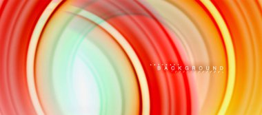 Gökkuşağı sıvı renkli arka plan - girdap ve daireler, bükülmüş sıvı renkler, renkli mermer veya plastik dalgalı doku zemin, çok renkli şablonu için iş veya teknoloji