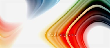 Gökkuşağı sıvı renk arka plan Bükülü sıvı tasarım, renkli mermer veya plastik dalgalı doku zemin, çok renkli şablonu için iş veya teknoloji sunu veya web broşür kapak