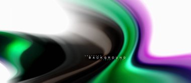 Sıvı sıvı karıştırma renkler konsepti üzerine açık gri renkli, eğri akışı, trendy soyut düzeni şablonu iş veya teknoloji sunu veya web broşür kapak için duvar kağıdı