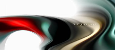 Sıvı sıvı karıştırma renkler konsepti üzerine açık gri renkli, eğri akışı, trendy soyut düzeni şablonu iş veya teknoloji sunu veya web broşür kapak için duvar kağıdı