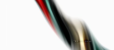 Sıvı sıvı karıştırma renkler konsepti üzerine açık gri renkli, eğri akışı, trendy soyut düzeni şablonu iş veya teknoloji sunu veya web broşür kapak için duvar kağıdı