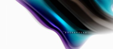 Sıvı sıvı karıştırma renkler konsepti üzerine açık gri renkli, eğri akışı, trendy soyut düzeni şablonu iş veya teknoloji sunu veya web broşür kapak için duvar kağıdı