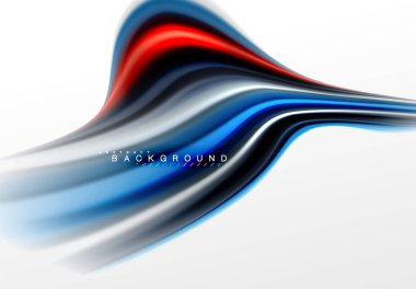 Sıvı sıvı karıştırma renkler konsepti üzerine açık gri renkli, eğri akışı, trendy soyut düzeni şablonu iş veya teknoloji sunu veya web broşür kapak için duvar kağıdı