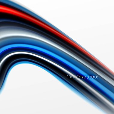 Sıvı sıvı karıştırma renkler konsepti üzerine açık gri renkli, eğri akışı, trendy soyut düzeni şablonu iş veya teknoloji sunu veya web broşür kapak için duvar kağıdı