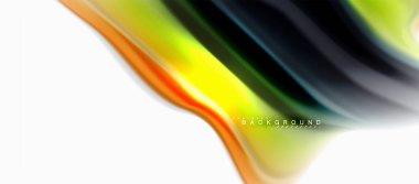 Sıvı sıvı karıştırma renkler konsepti üzerine açık gri renkli, eğri akışı, trendy soyut düzeni şablonu iş veya teknoloji sunu veya web broşür kapak için duvar kağıdı