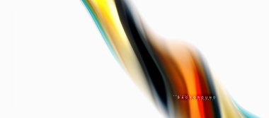 Sıvı sıvı karıştırma renkler konsepti üzerine açık gri renkli, eğri akışı, trendy soyut düzeni şablonu iş veya teknoloji sunu veya web broşür kapak için duvar kağıdı