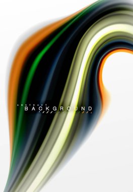 Sıvı sıvı karıştırma renkler konsepti üzerine açık gri renkli, eğri akışı, trendy soyut düzeni şablonu iş veya teknoloji sunu veya web broşür kapak için duvar kağıdı