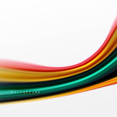 Sıvı sıvı karıştırma renkler konsepti üzerine açık gri renkli, eğri akışı, trendy soyut düzeni şablonu iş veya teknoloji sunu veya web broşür kapak için duvar kağıdı