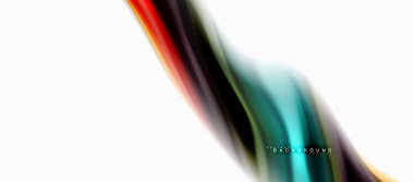 Sıvı sıvı karıştırma renkler konsepti üzerine açık gri renkli, eğri akışı, trendy soyut düzeni şablonu iş veya teknoloji sunu veya web broşür kapak için duvar kağıdı