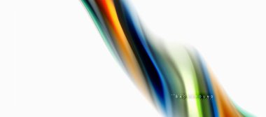 Sıvı sıvı karıştırma renkler konsepti üzerine açık gri renkli, eğri akışı, trendy soyut düzeni şablonu iş veya teknoloji sunu veya web broşür kapak için duvar kağıdı