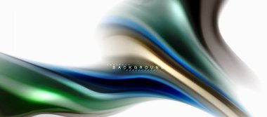 Sıvı sıvı karıştırma renkler konsepti üzerine açık gri renkli, eğri akışı, trendy soyut düzeni şablonu iş veya teknoloji sunu veya web broşür kapak için duvar kağıdı