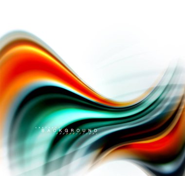 Sıvı sıvı karıştırma renkler konsepti üzerine açık gri renkli, dalga ve girdap eğrisi akışı satır, trendy soyut düzeni şablonu iş sunumu, app duvar kağıdı başlık sayfası, poster veya duvar kağıdı için