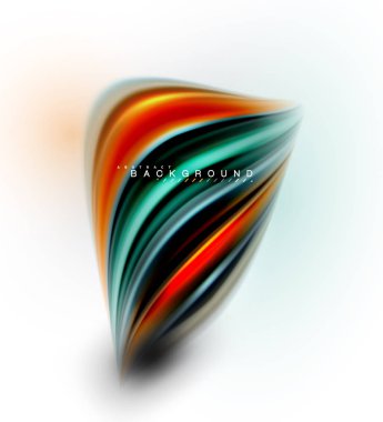 Sıvı sıvı karıştırma renkler konsepti üzerine açık gri renkli, dalga ve girdap eğrisi akışı satır, trendy soyut düzeni şablonu iş sunumu, app duvar kağıdı başlık sayfası, poster veya duvar kağıdı için