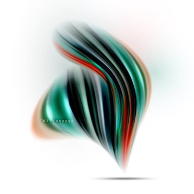 Sıvı sıvı karıştırma renkler konsepti üzerine açık gri renkli, dalga ve girdap eğrisi akışı satır, trendy soyut düzeni şablonu iş sunumu, app duvar kağıdı başlık sayfası, poster veya duvar kağıdı için