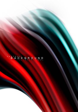 Sıvı sıvı karıştırma renkler konsepti üzerine açık gri renkli, dalga ve girdap eğrisi akışı satır, trendy soyut düzeni şablonu iş sunumu, app duvar kağıdı başlık sayfası, poster veya duvar kağıdı için