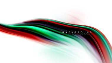 Sıvı sıvı karıştırma renkler konsepti üzerine açık gri renkli, dalga ve girdap eğrisi akışı satır, trendy soyut düzeni şablonu iş sunumu, app duvar kağıdı başlık sayfası, poster veya duvar kağıdı için