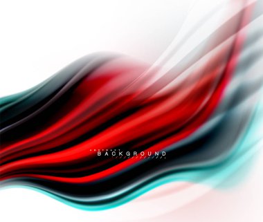 Sıvı sıvı karıştırma renkler konsepti üzerine açık gri renkli, dalga ve girdap eğrisi akışı satır, trendy soyut düzeni şablonu iş sunumu, app duvar kağıdı başlık sayfası, poster veya duvar kağıdı için