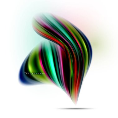 Sıvı sıvı karıştırma renkler konsepti üzerine açık gri renkli, dalga ve girdap eğrisi akışı satır, trendy soyut düzeni şablonu iş sunumu, app duvar kağıdı başlık sayfası, poster veya duvar kağıdı için