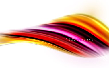 Sıvı sıvı karıştırma renkler konsepti üzerine açık gri renkli, dalga ve girdap eğrisi akışı satır, trendy soyut düzeni şablonu iş sunumu, app duvar kağıdı başlık sayfası, poster veya duvar kağıdı için