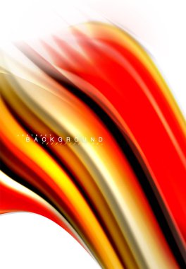 Sıvı sıvı karıştırma renkler konsepti üzerine açık gri renkli, dalga ve girdap eğrisi akışı satır, trendy soyut düzeni şablonu iş sunumu, app duvar kağıdı başlık sayfası, poster veya duvar kağıdı için