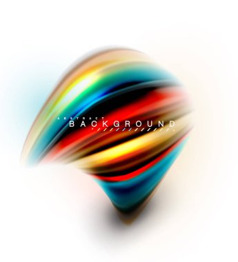 Sıvı sıvı karıştırma renkler konsepti üzerine açık gri renkli, dalga ve girdap eğrisi akışı satır, trendy soyut düzeni şablonu iş sunumu, app duvar kağıdı başlık sayfası, poster veya duvar kağıdı için