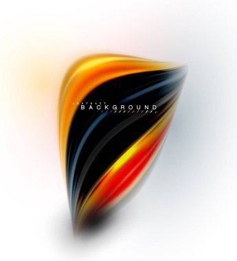 Sıvı sıvı karıştırma renkler konsepti üzerine açık gri renkli, dalga ve girdap eğrisi akışı satır, trendy soyut düzeni şablonu iş sunumu, app duvar kağıdı başlık sayfası, poster veya duvar kağıdı için