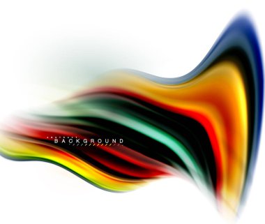 Sıvı sıvı karıştırma renkler konsepti üzerine açık gri renkli, dalga ve girdap eğrisi akışı satır, trendy soyut düzeni şablonu iş sunumu, app duvar kağıdı başlık sayfası, poster veya duvar kağıdı için