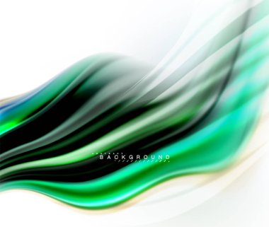 Sıvı sıvı karıştırma renkler konsepti üzerine açık gri renkli, dalga ve girdap eğrisi akışı satır, trendy soyut düzeni şablonu iş sunumu, app duvar kağıdı başlık sayfası, poster veya duvar kağıdı için