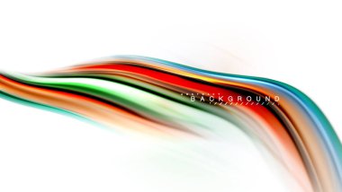 Sıvı sıvı karıştırma renkler konsepti üzerine açık gri renkli, dalga ve girdap eğrisi akışı satır, trendy soyut düzeni şablonu iş sunumu, app duvar kağıdı başlık sayfası, poster veya duvar kağıdı için