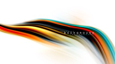 Sıvı sıvı karıştırma renkler konsepti üzerine açık gri renkli, dalga ve girdap eğrisi akışı satır, trendy soyut düzeni şablonu iş sunumu, app duvar kağıdı başlık sayfası, poster veya duvar kağıdı için