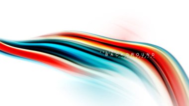 Sıvı sıvı karıştırma renkler konsepti üzerine açık gri renkli, dalga ve girdap eğrisi akışı satır, trendy soyut düzeni şablonu iş sunumu, app duvar kağıdı başlık sayfası, poster veya duvar kağıdı için