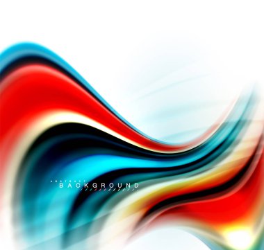 Sıvı sıvı karıştırma renkler konsepti üzerine açık gri renkli, dalga ve girdap eğrisi akışı satır, trendy soyut düzeni şablonu iş sunumu, app duvar kağıdı başlık sayfası, poster veya duvar kağıdı için