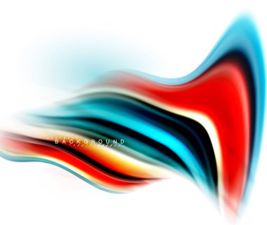 Sıvı sıvı karıştırma renkler konsepti üzerine açık gri renkli, dalga ve girdap eğrisi akışı satır, trendy soyut düzeni şablonu iş sunumu, app duvar kağıdı başlık sayfası, poster veya duvar kağıdı için